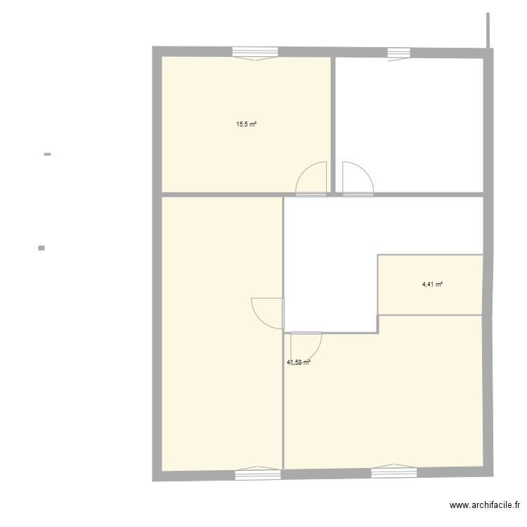 Maison Grézieu. Plan de 5 pièces et 104 m2