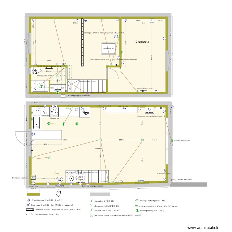 PLANS MAISON mars 2025. Plan de 6 pièces et 190 m2