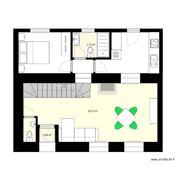 PLANTA BAJA APTO. A   BAÑO. (IZQUIERDA)   futurible 01. Plan de 0 pièce et 0 m2