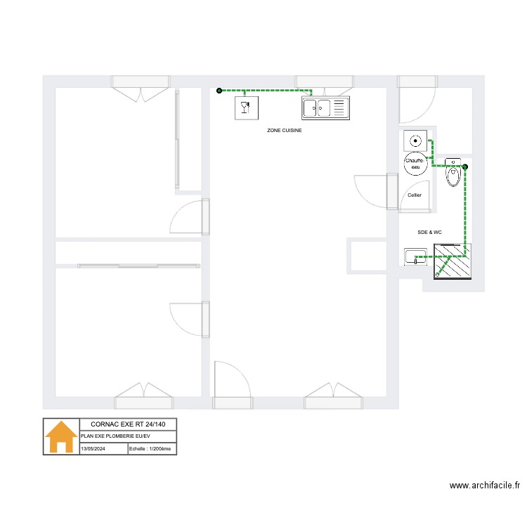 RT 24 - 140 Cornac L'Ormeau PLOMB RDC EU/EV. Plan de 0 pièce et 0 m2