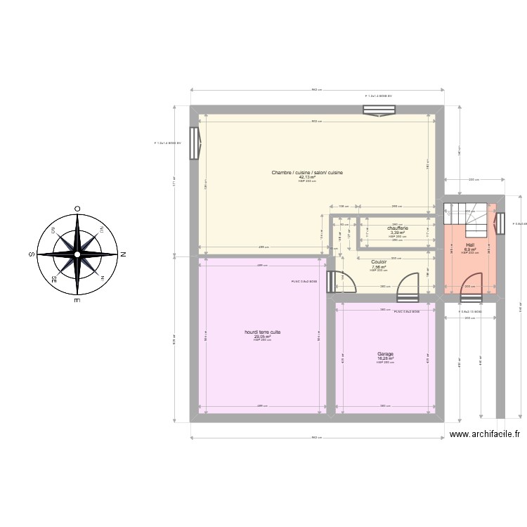 ML25003412 COFLER . Plan de 6 pièces et 105 m2