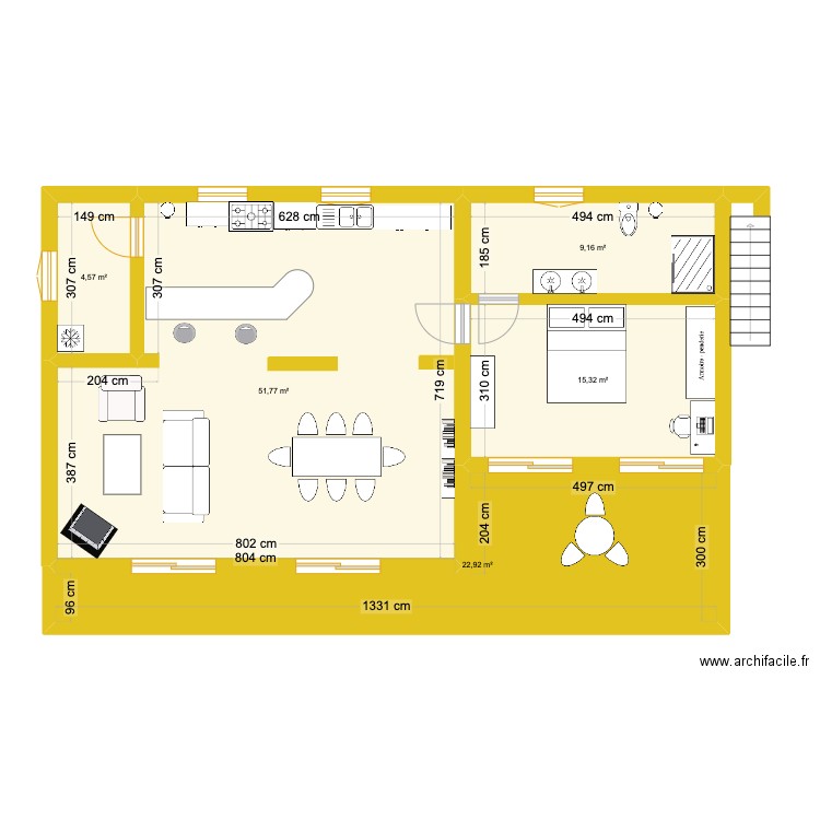 Sonia House. Plan de 5 pièces et 104 m2