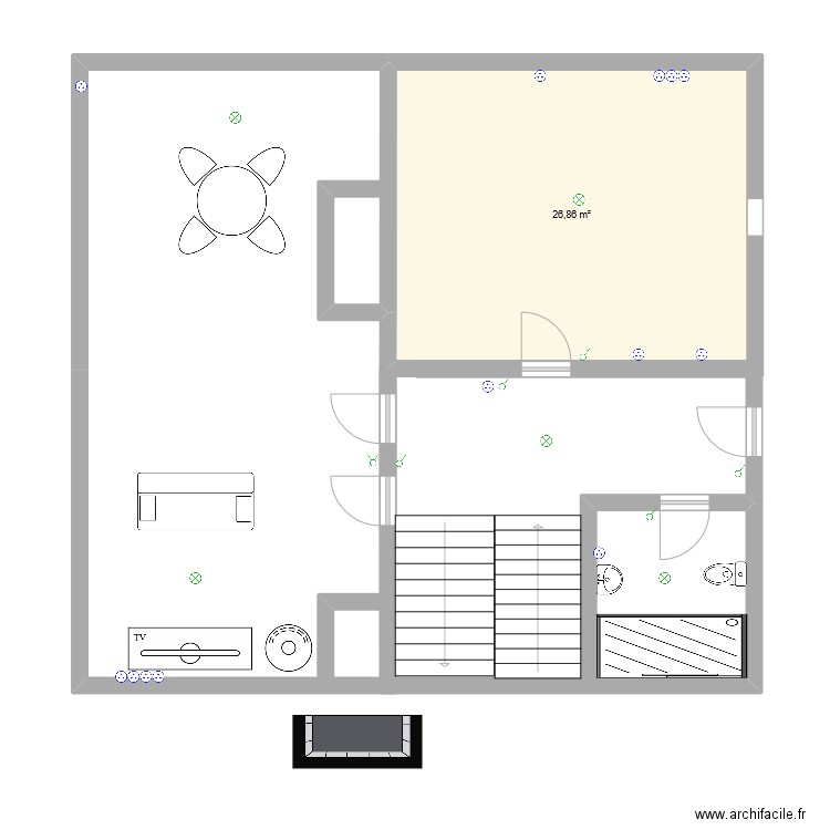 Maison. Plan de 0 pièce et 0 m2