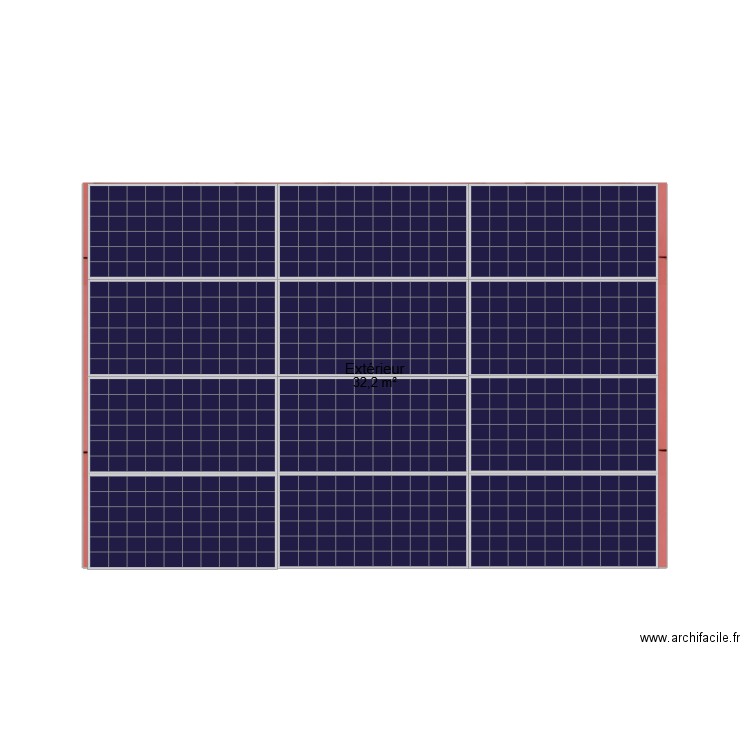 Panneaux Photovoltaïques Altern. Plan de 1 pièce et 32 m2