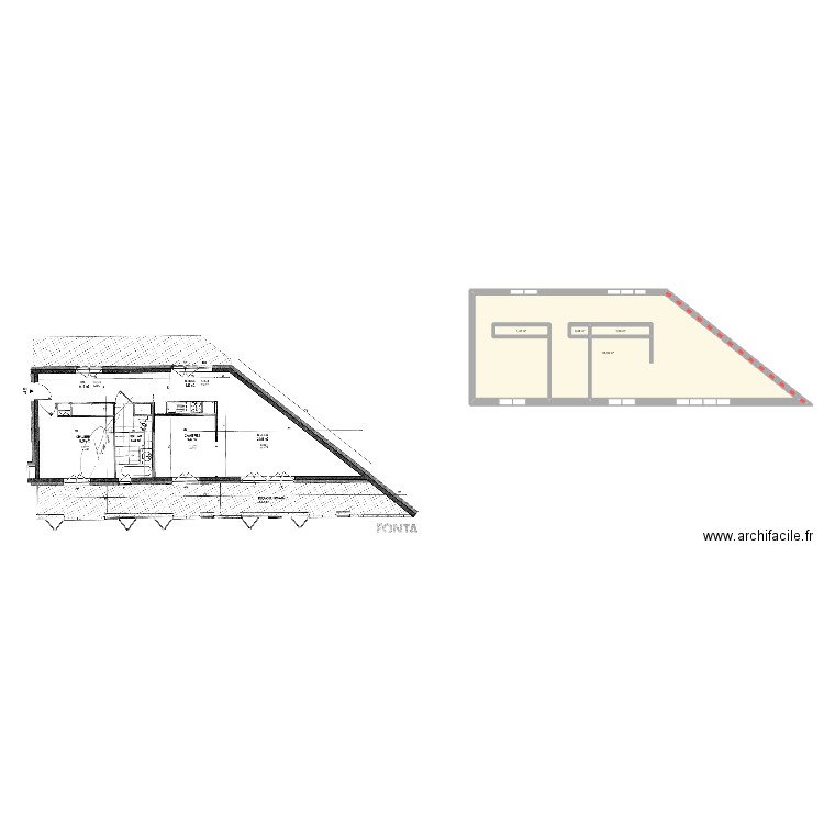 Appartement terre neuve test. Plan de 4 pièces et 69 m2