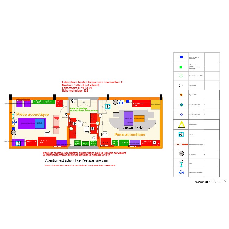 Fiche 128_Labo hautes fréquences sous cellule 2_2025-03-10. Plan de 3 pièces et 75 m2