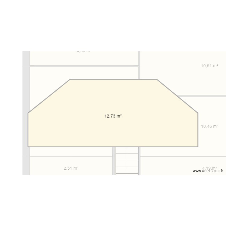 maugain. Plan de 14 pièces et 133 m2