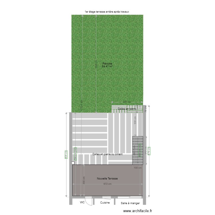 202412041808 Terrasse/balcon arrière après travaux. Plan de 0 pièce et 0 m2