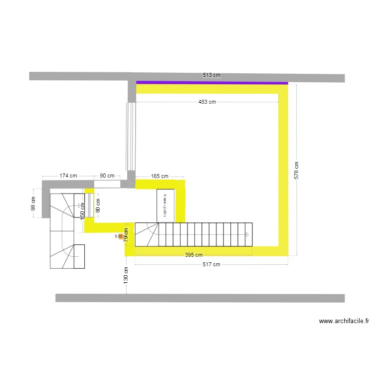 Projet 3 Molenbeek etage a 130cm. Plan de 0 pièce et 0 m2