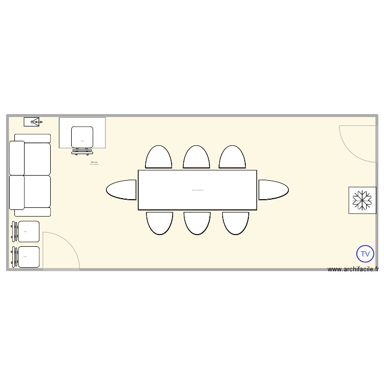 IDRISS. Plan de 1 pièce et 1048 m2