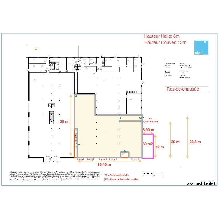 anciennement Miauton 3. Plan de 1 pièce et 969 m2