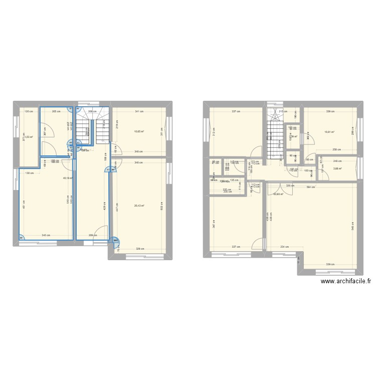 Maison AUZERALS. Plan de 9 pièces et 159 m2