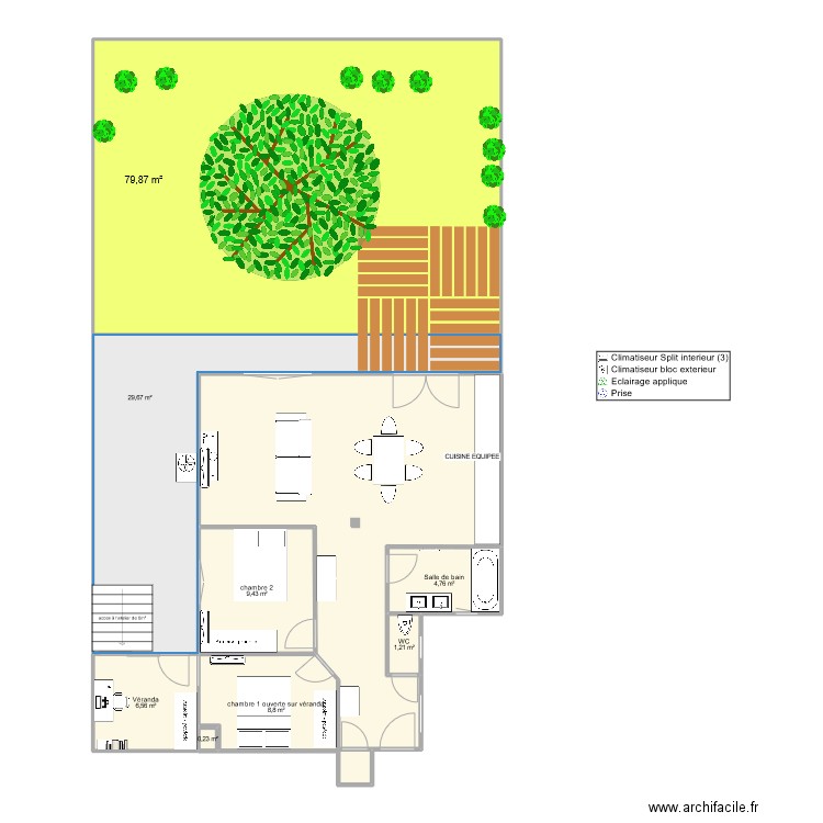 PLAN AGENCEMENT. Plan de 9 pièces et 183 m2