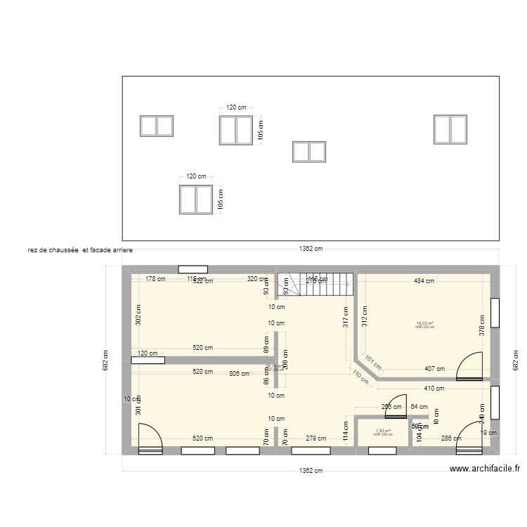 maison sundhouse plan finale . Plan de 4 pièces et 161 m2