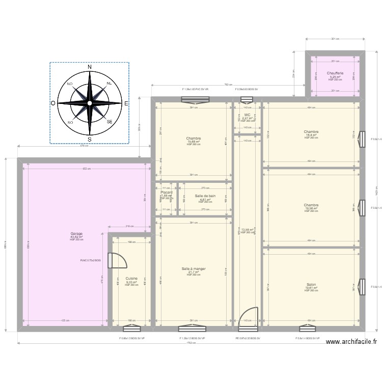 ML24012851 PUJAU . Plan de 13 pièces et 302 m2