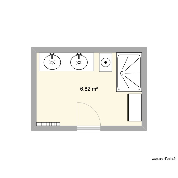 COMTE Henri Avant. Plan de 1 pièce et 7 m2