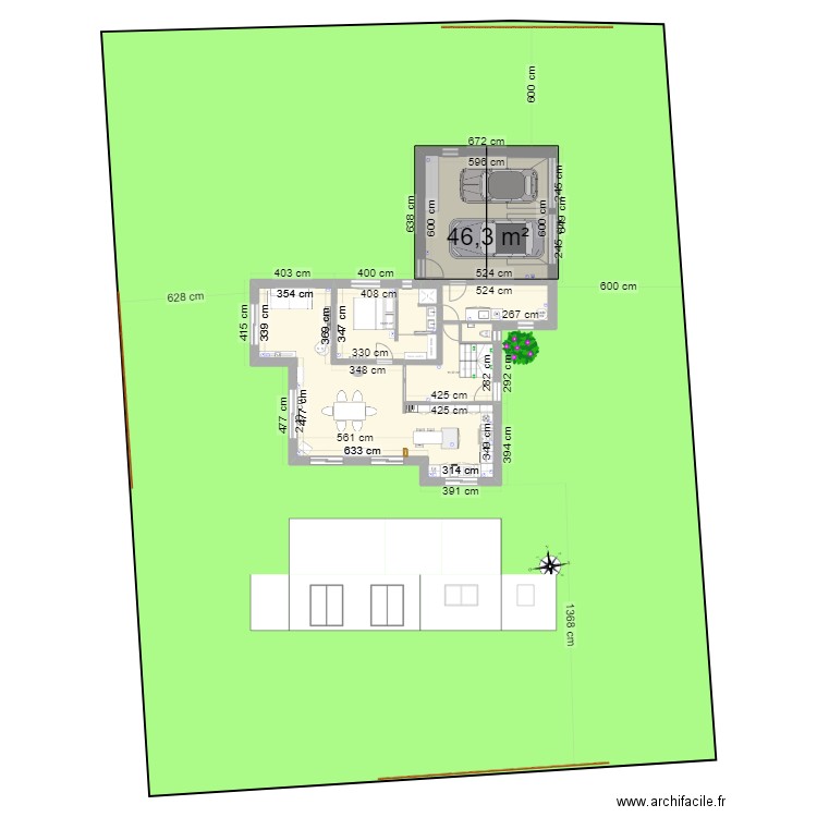 TOUL-4 avec Cadastre. Plan de 12 pièces et 200 m2