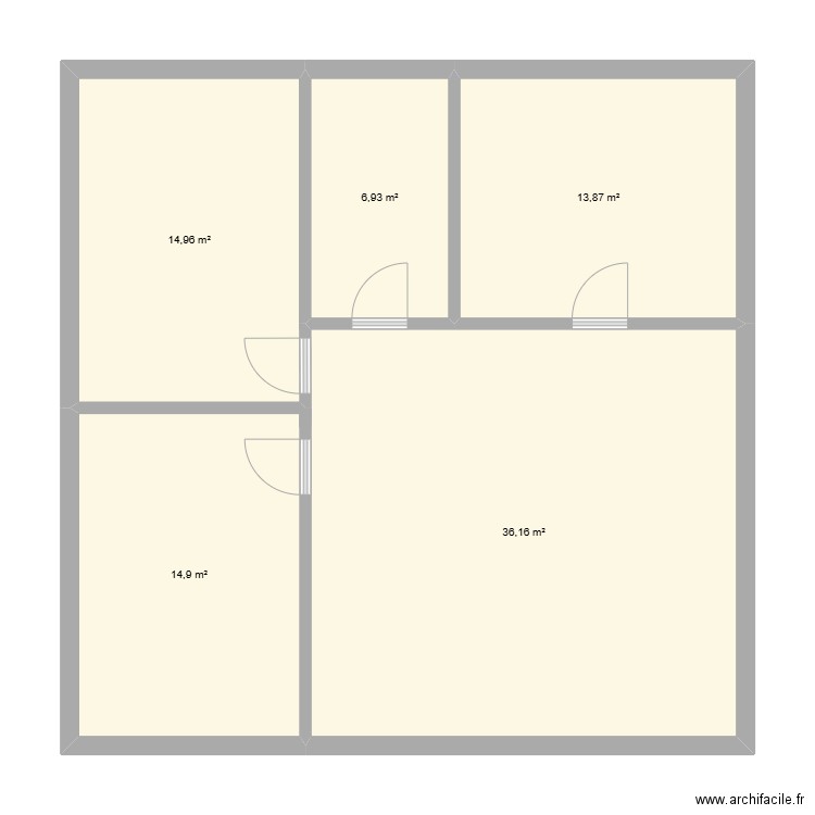 NATHALIE LECONTE GASNIER. Plan de 6 pièces et 108 m2