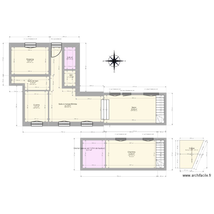 ML24007126 ROBERT. Plan de 10 pièces et 84 m2