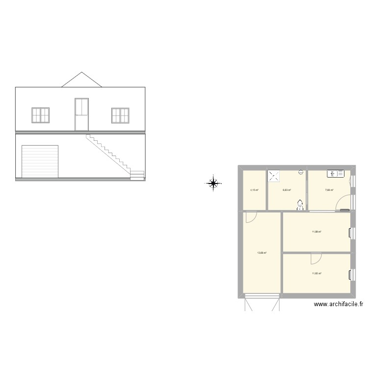 pplan ok. Plan de 17 pièces et 170 m2