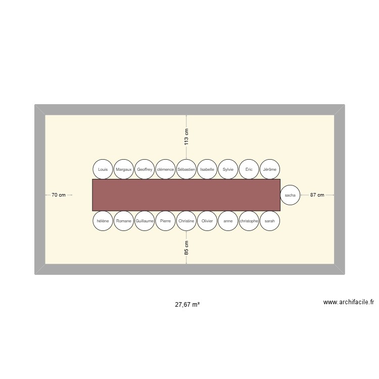 PLAN NOEL. Plan de 1 pièce et 28 m2