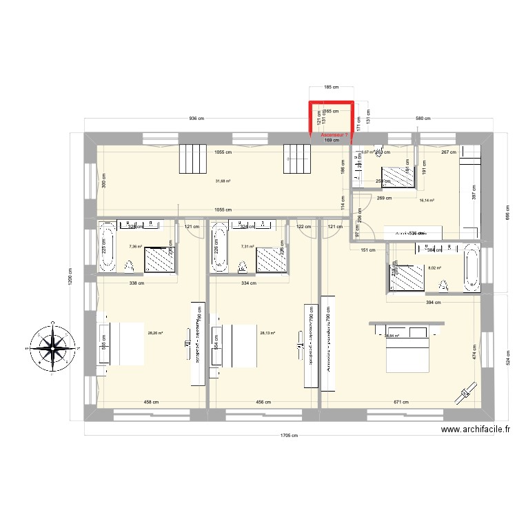 Andorra Chalet V5 600M2 V2. Plan de 19 pièces et 863 m2