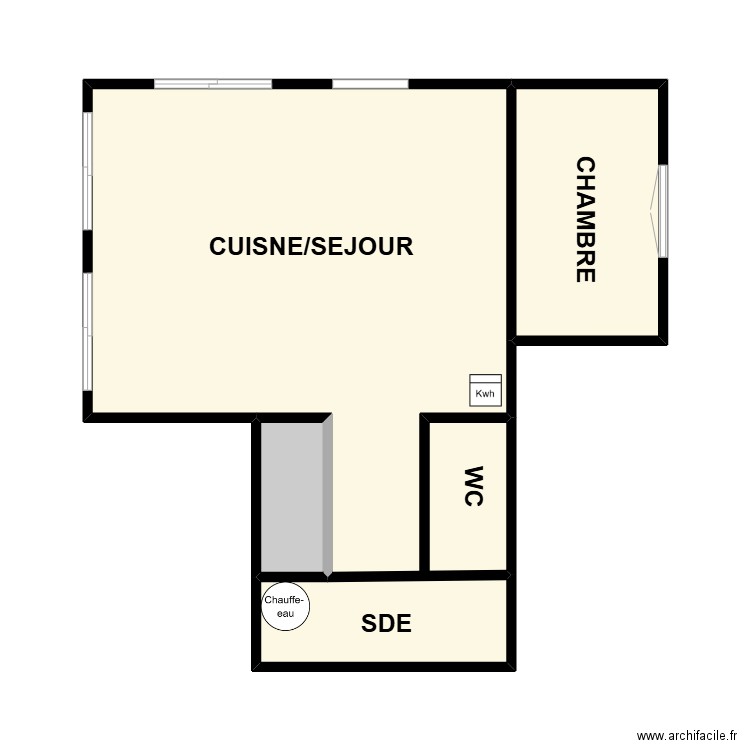 SCI PATPYM. Plan de 4 pièces et 32 m2