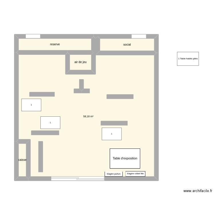 orchestra . Plan de 5 pièces et 66 m2