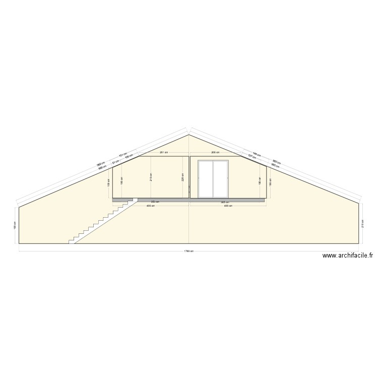 Coupe 1. Plan de 0 pièce et 0 m2