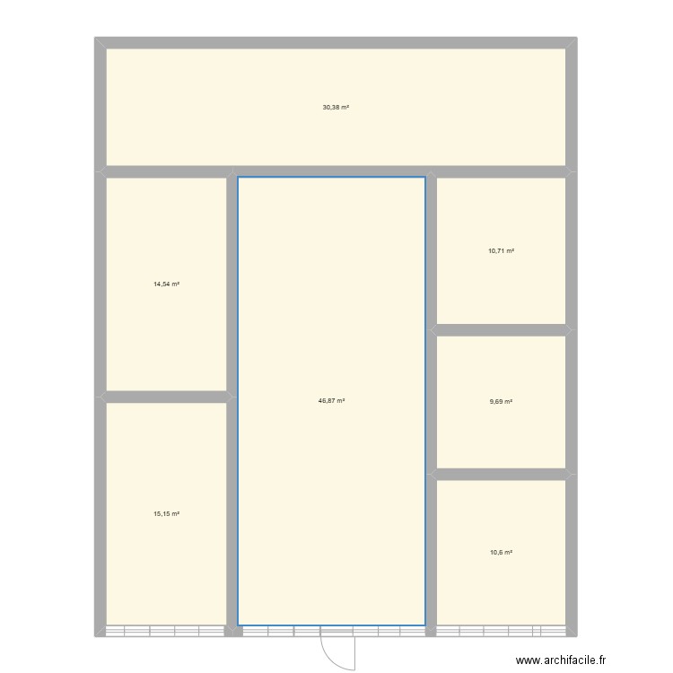 espace troc. Plan de 7 pièces et 138 m2