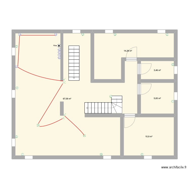 Jack. Plan de 5 pièces et 102 m2