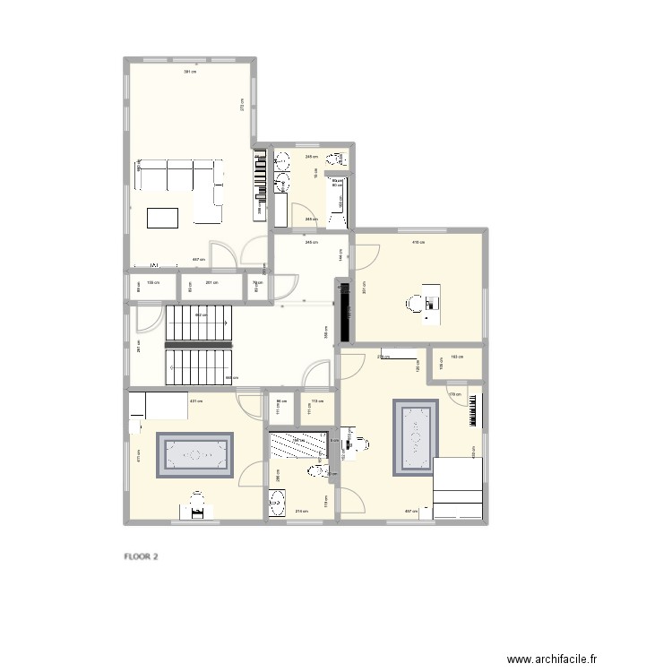 Alden V2. Plan de 47 pièces et 503 m2