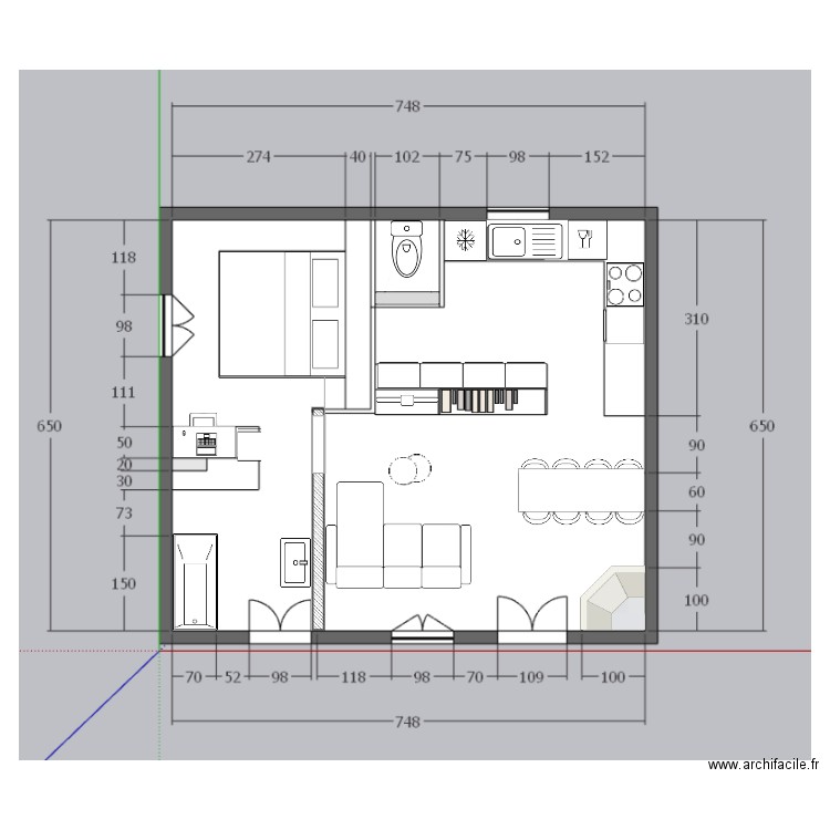 2D Projet thini (3). Plan de 0 pièce et 0 m2