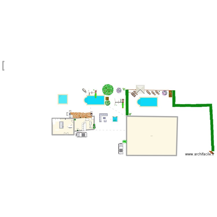 Faustine'plan. Plan de 6 pièces et 485 m2