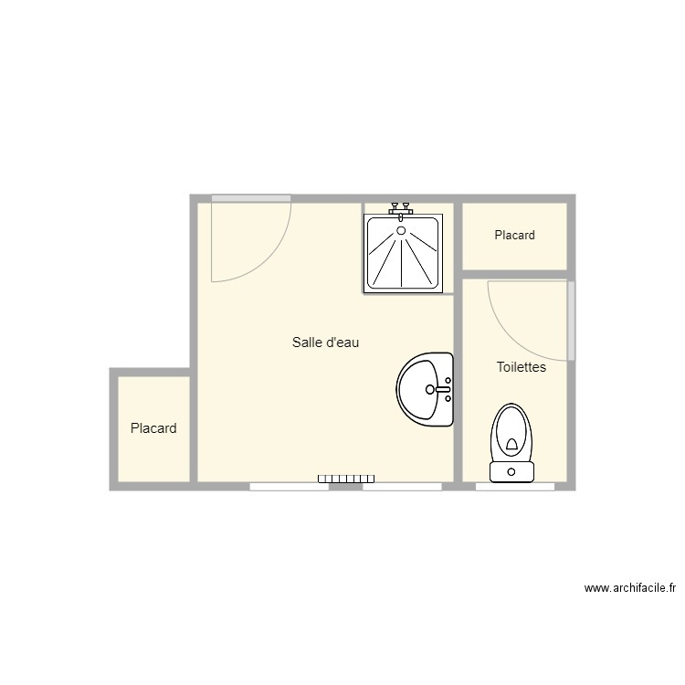 plan nedelec avant travaux. Plan de 4 pièces et 8 m2