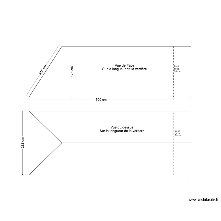 Bâches - Verrière - Mommaerts. Plan de 0 pièce et 0 m2