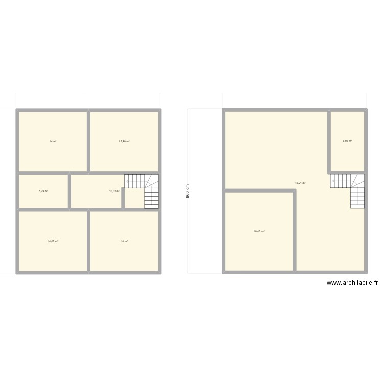 F5 haumi. Plan de 9 pièces et 145 m2