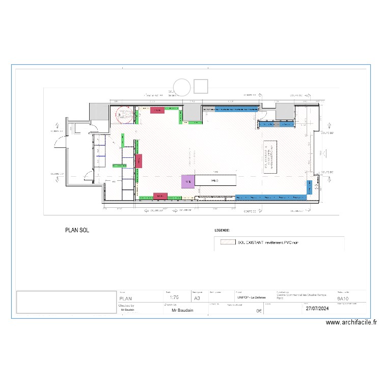 UNIPOP-LA DEFENSE. Plan de 0 pièce et 0 m2