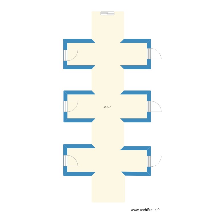 ETTELBRUCK. Plan de 1 pièce et 47 m2