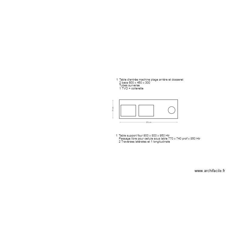 TABLES BRY. Plan de 0 pièce et 0 m2