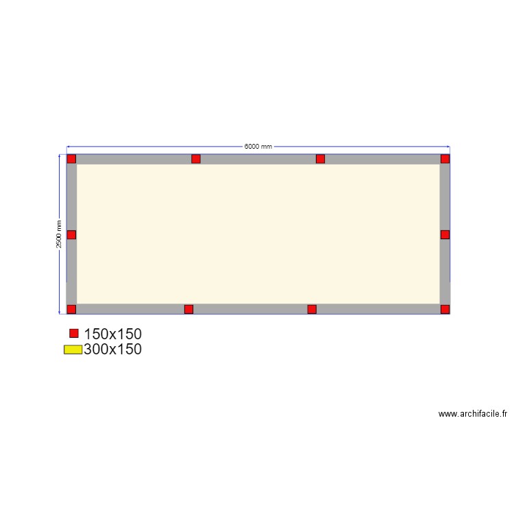 15 Сваи. Plan de 1 pièce et 13 m2