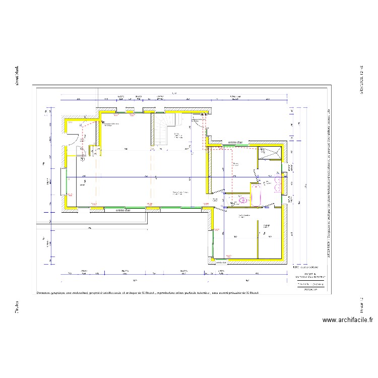 implantation reseau RDC. Plan de 0 pièce et 0 m2