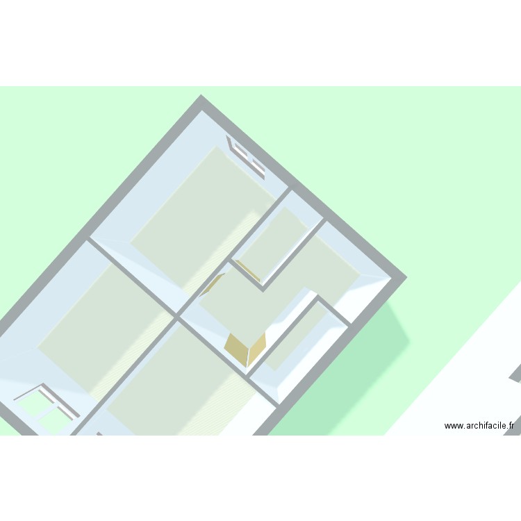 Sable d Eden. Plan de 2 pièces et 94 m2