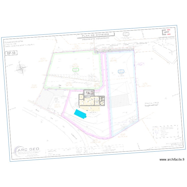 Face vue Elo. Plan de 12 pièces et 265 m2