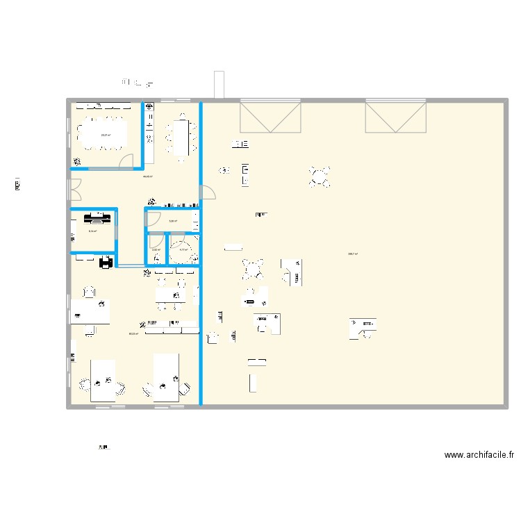 PROJET BSV 22/03/2025. Plan de 8 pièces et 565 m2