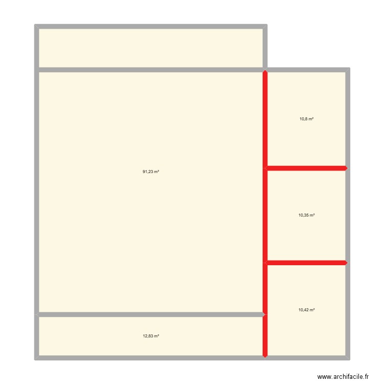 Plan Bamougoum. Plan de 5 pièces et 136 m2