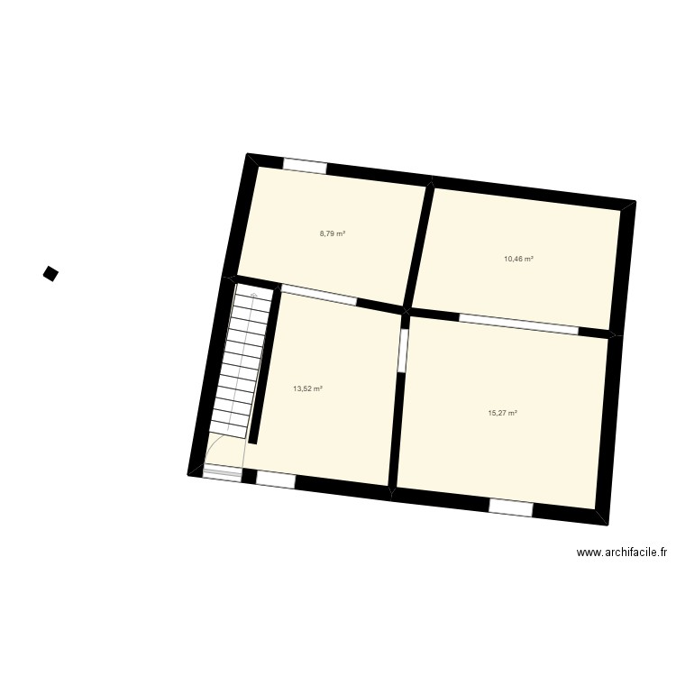 Maison borlez test. Plan de 4 pièces et 48 m2