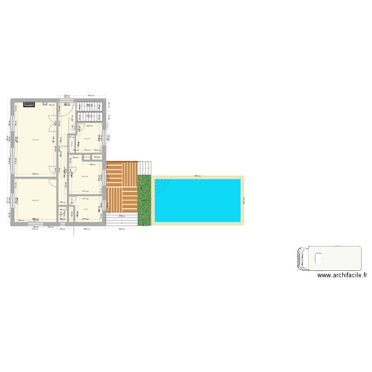 Maison Veneux Schweitzer 3. Plan de 11 pièces et 88 m2