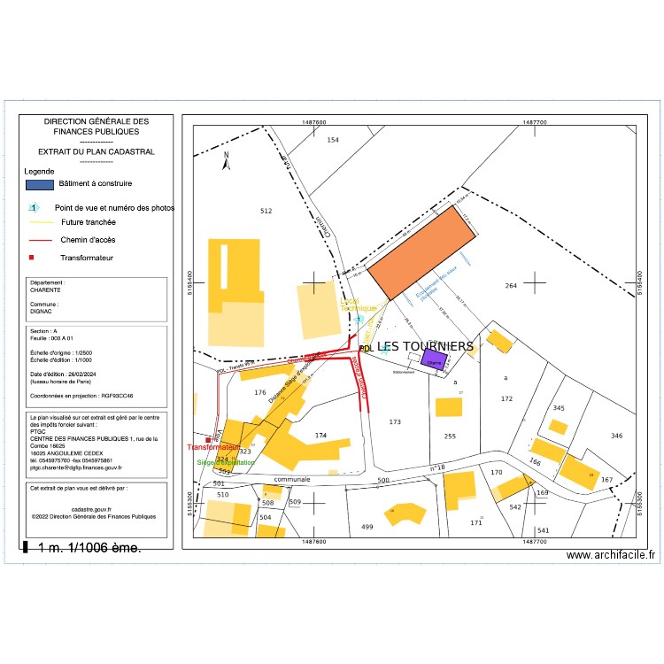 Plan de masse F Doucet. Plan de 0 pièce et 0 m2