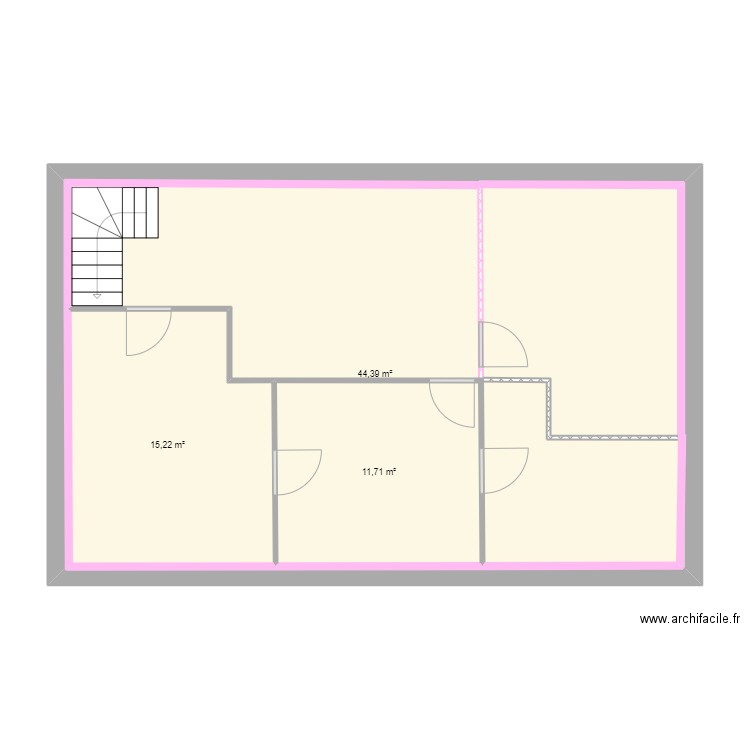 maison levis 01. Plan de 3 pièces et 104 m2